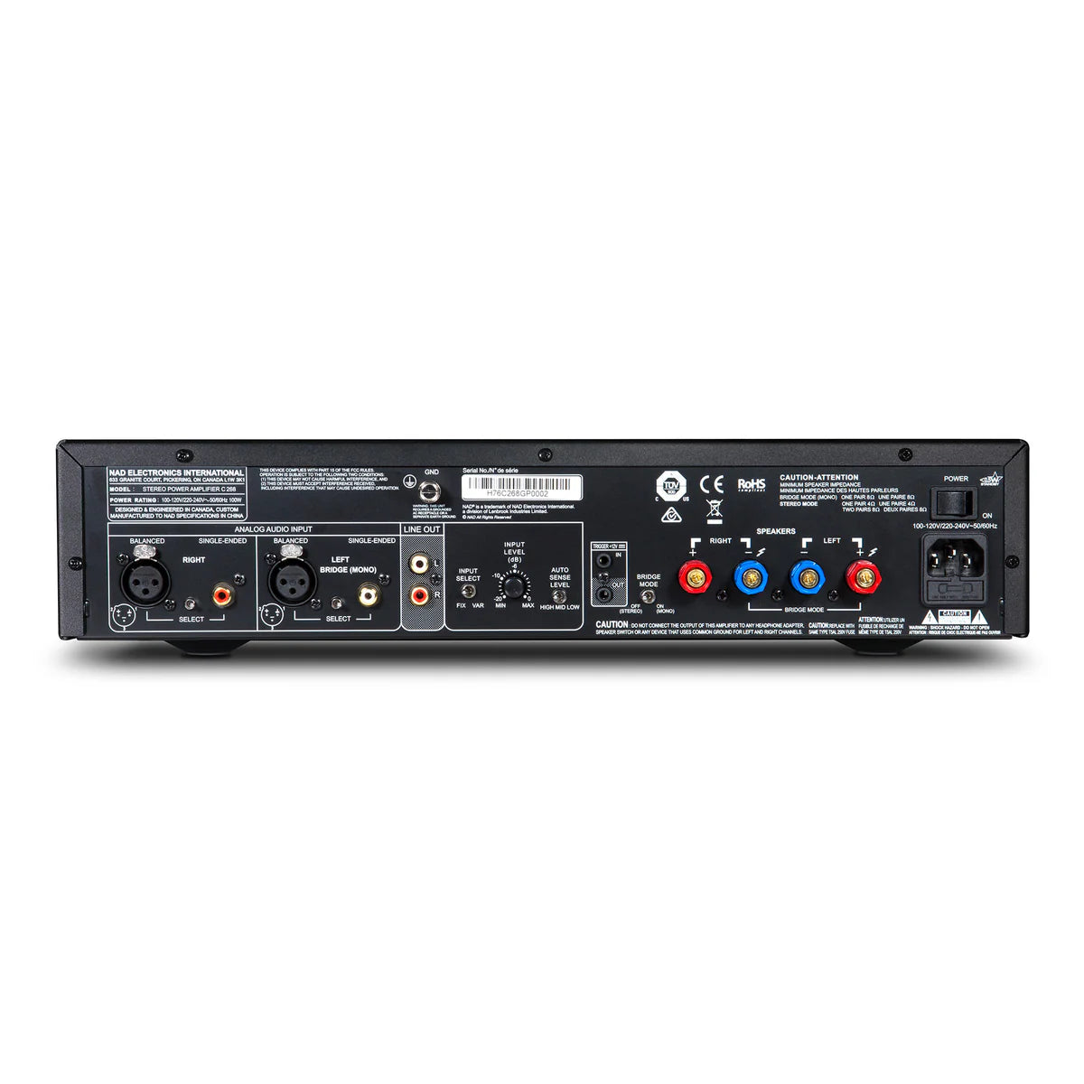 NAD C 268 STEREO POWER AMPLIFIER