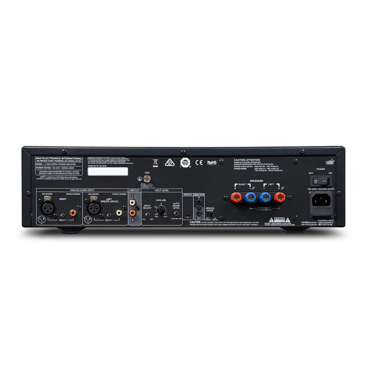 NAD C 298 STEREO POWER AMPLIFIER