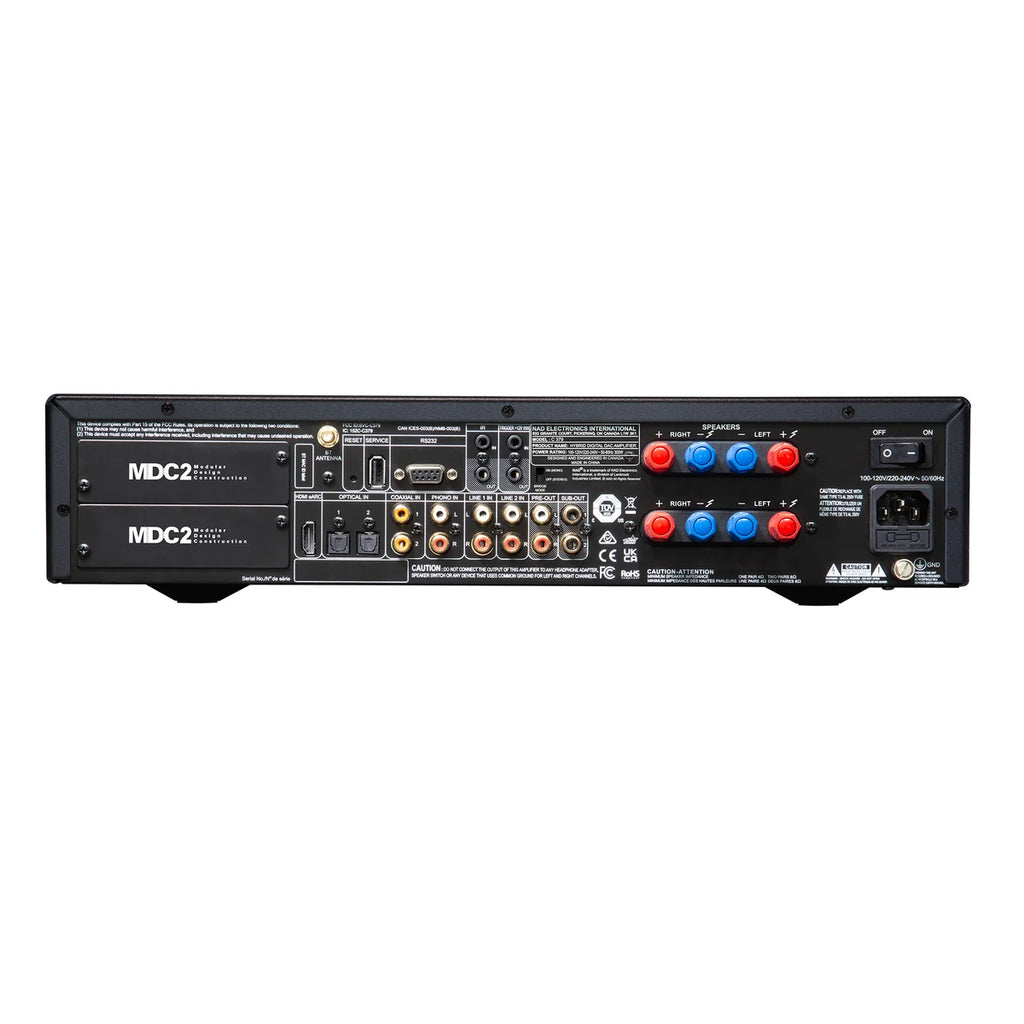 NAD C 379 HYBRIDDIGITAL DAC AMPLIFIER BLUOS Card Installed