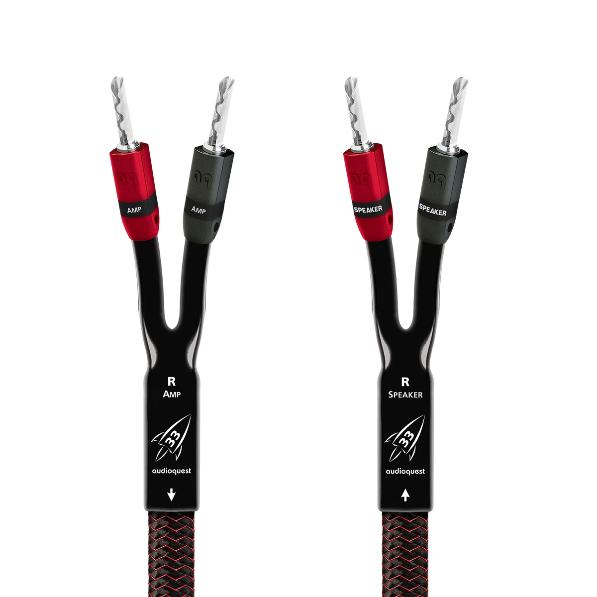 Audioquest Rocket 33 Full-Range Speaker Cable w/ SureGrip 300 Connectors