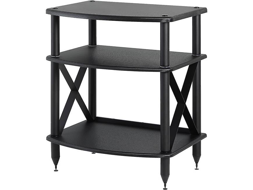 Pangea Audio Vulcan Turntable Stand - 3-shelf Audio Stand (Carbon Fiber)