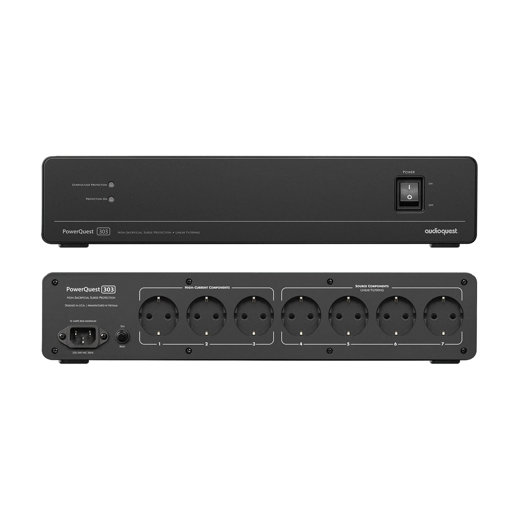 Audioquest PowerQuest 303 12-Outlet Power Conditioner & Non-Sacrificial Surge Protector