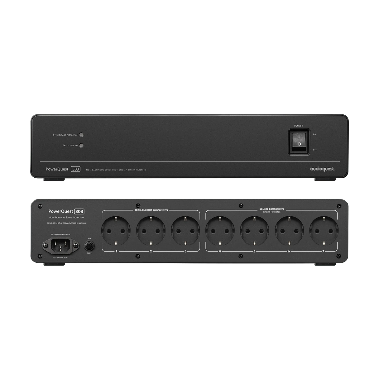 Audioquest PowerQuest 303 12-Outlet Power Conditioner & Non-Sacrificial Surge Protector