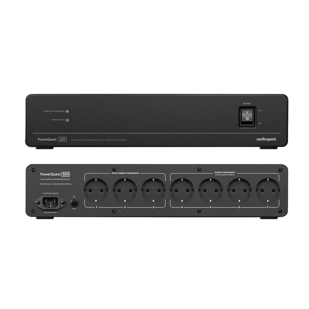 Audioquest PowerQuest 505 12-Outlet Power Conditioner & Non-Sacrificial Surge Protector