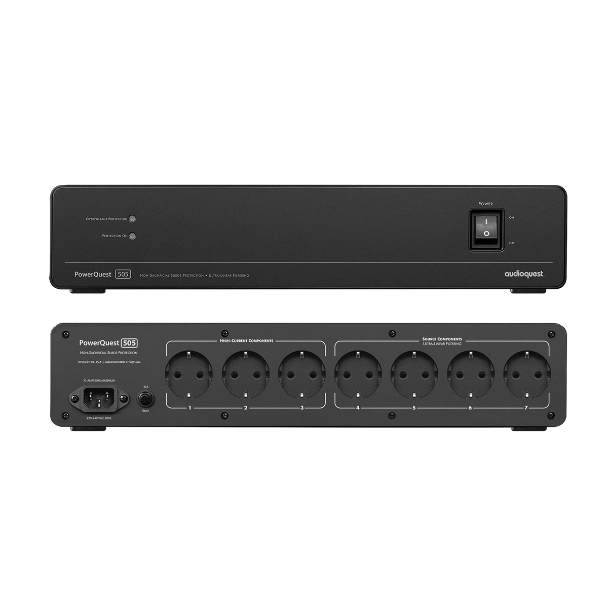 Audioquest PowerQuest 505 12-Outlet Power Conditioner & Non-Sacrificial Surge Protector