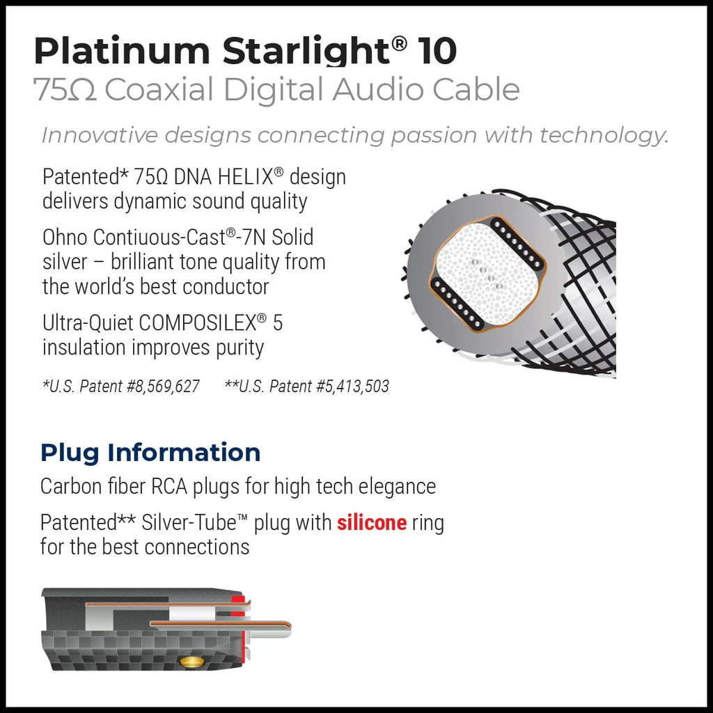 Wireworld Platinum Starlight® 10 Coaxial Digital Audio Cable