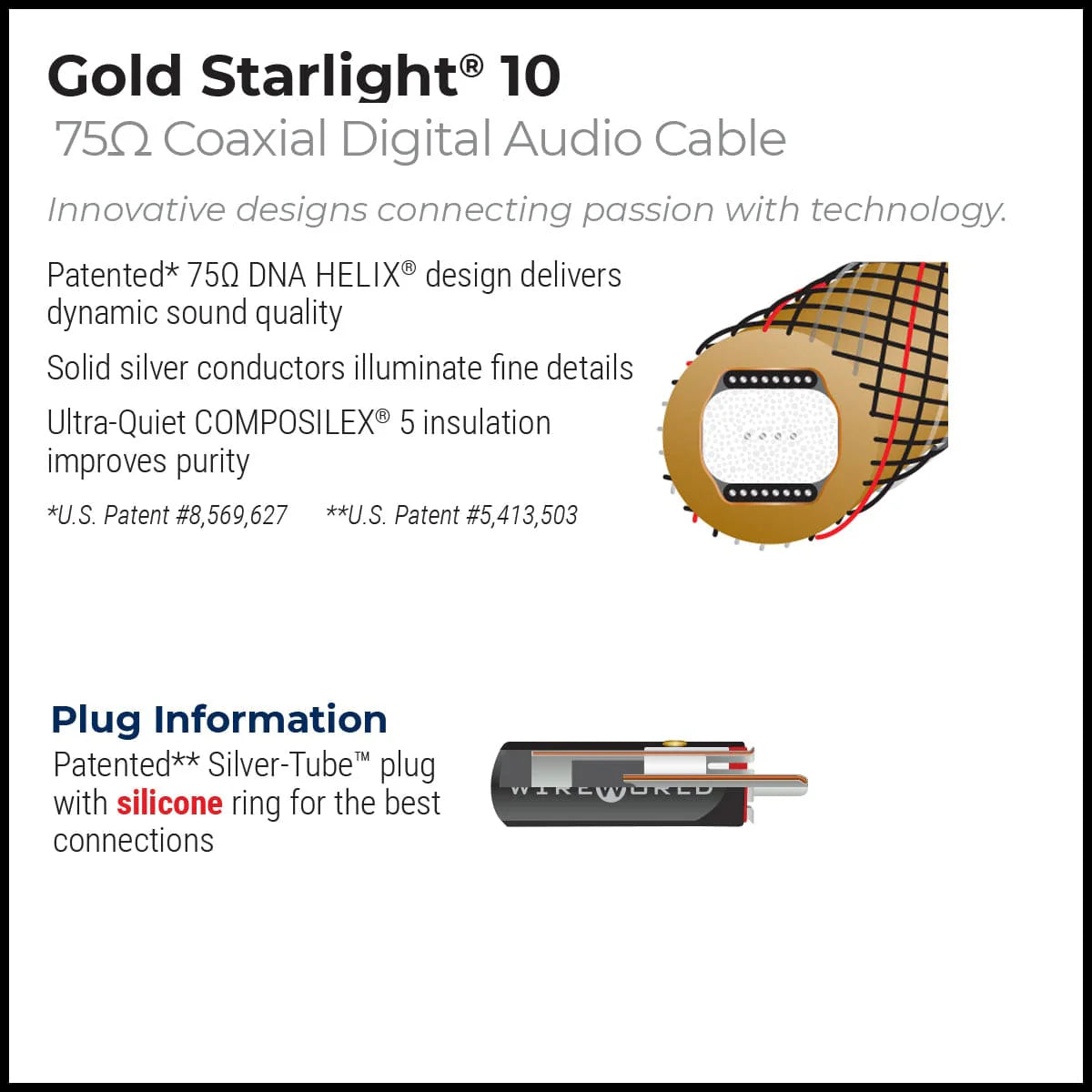 Wireworld Gold Starlight® 10 Coaxial Digital Audio Cable
