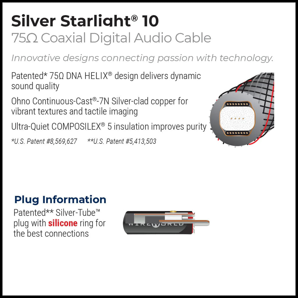 Wireworld Silver Starlight® 10 Coaxial Digital Audio Cable