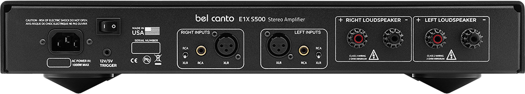 Bel Canto e1X S500 Stereo Amplifier