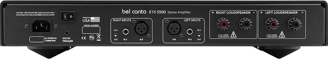 Bel Canto e1X S500 Stereo Amplifier