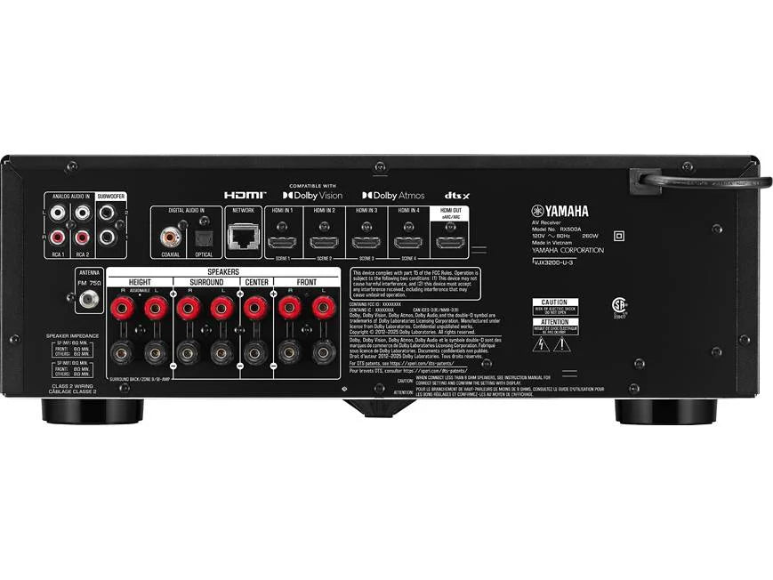 Yamaha RX500A 7.2-Channel 8K AV Receiver