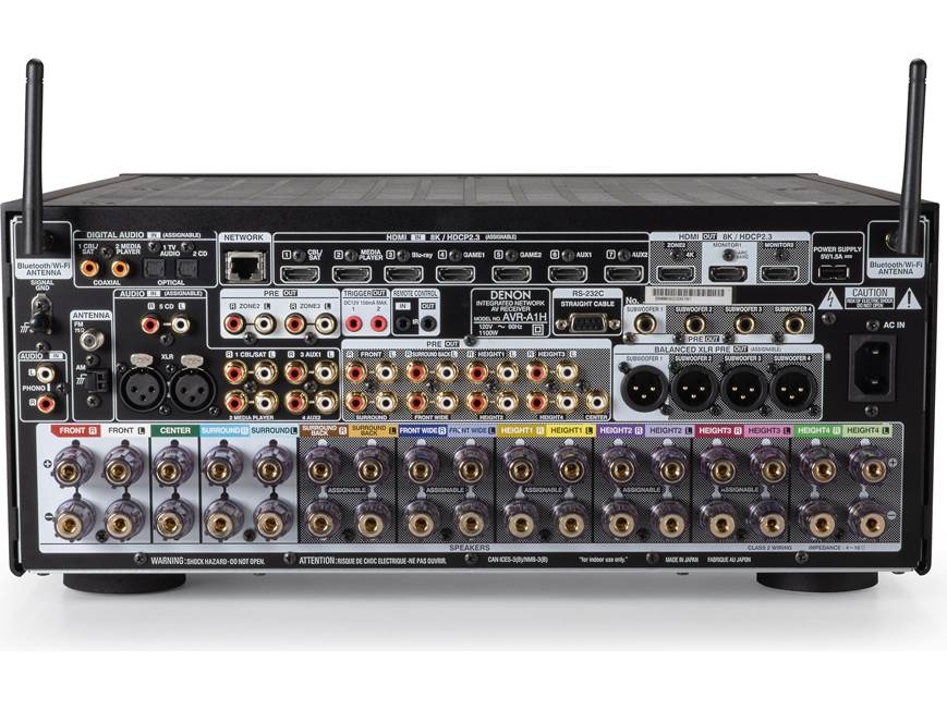 Denon AVR-A1H Flagship 15.4-Channel 8K AV Receiver