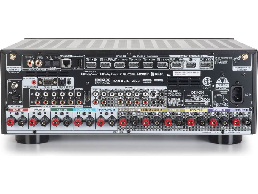 Denon AVR-X3900H 9.4-Channel 8K AV Receiver