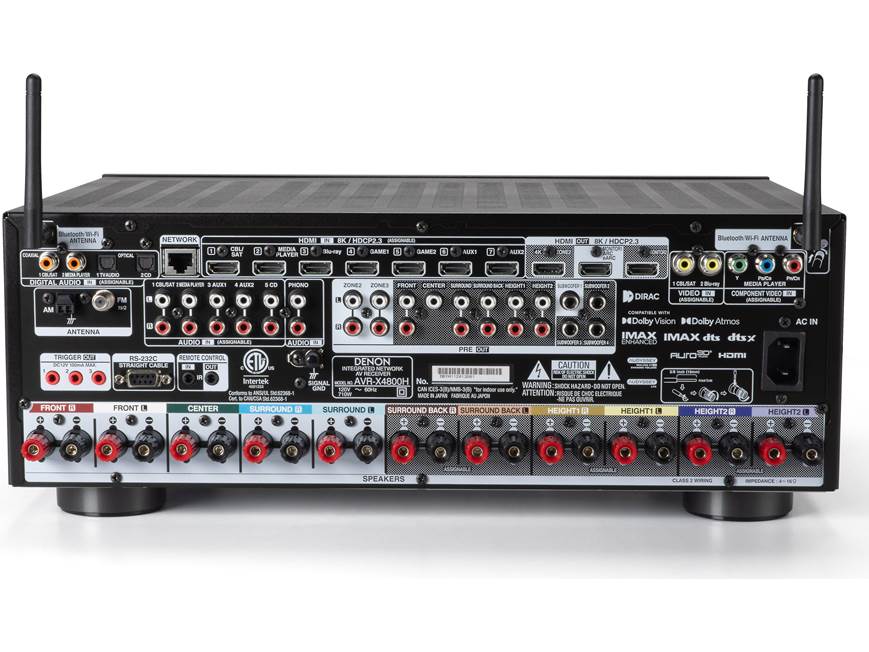 Denon AVR-X4800H 9.4-Channel 8K AV Receiver