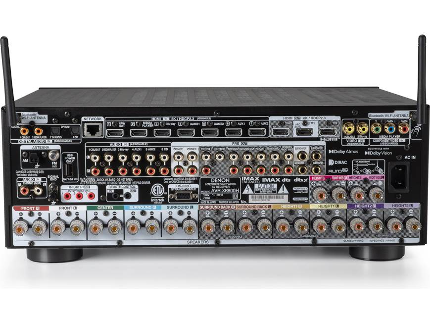 Denon AVR-X6800H 11.4-Channel 8K AV Receiver