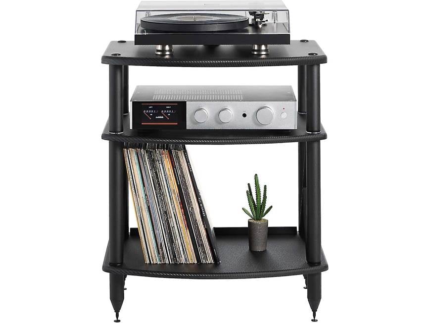 Pangea Audio Vulcan Turntable Stand - 3-shelf Audio Stand (Carbon Fiber)