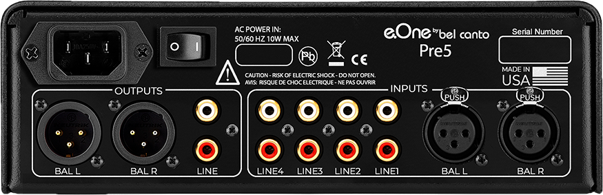 Bel Canto e.One Pre5 Balanced Analog Control Preamplifier