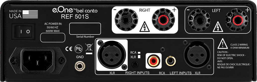 Bel Canto e.One REF501S Balanced Stereo Power Amplifier